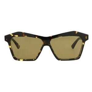 Bottega Veneta 99mm Cat Eye Sunglasses Havana Brown